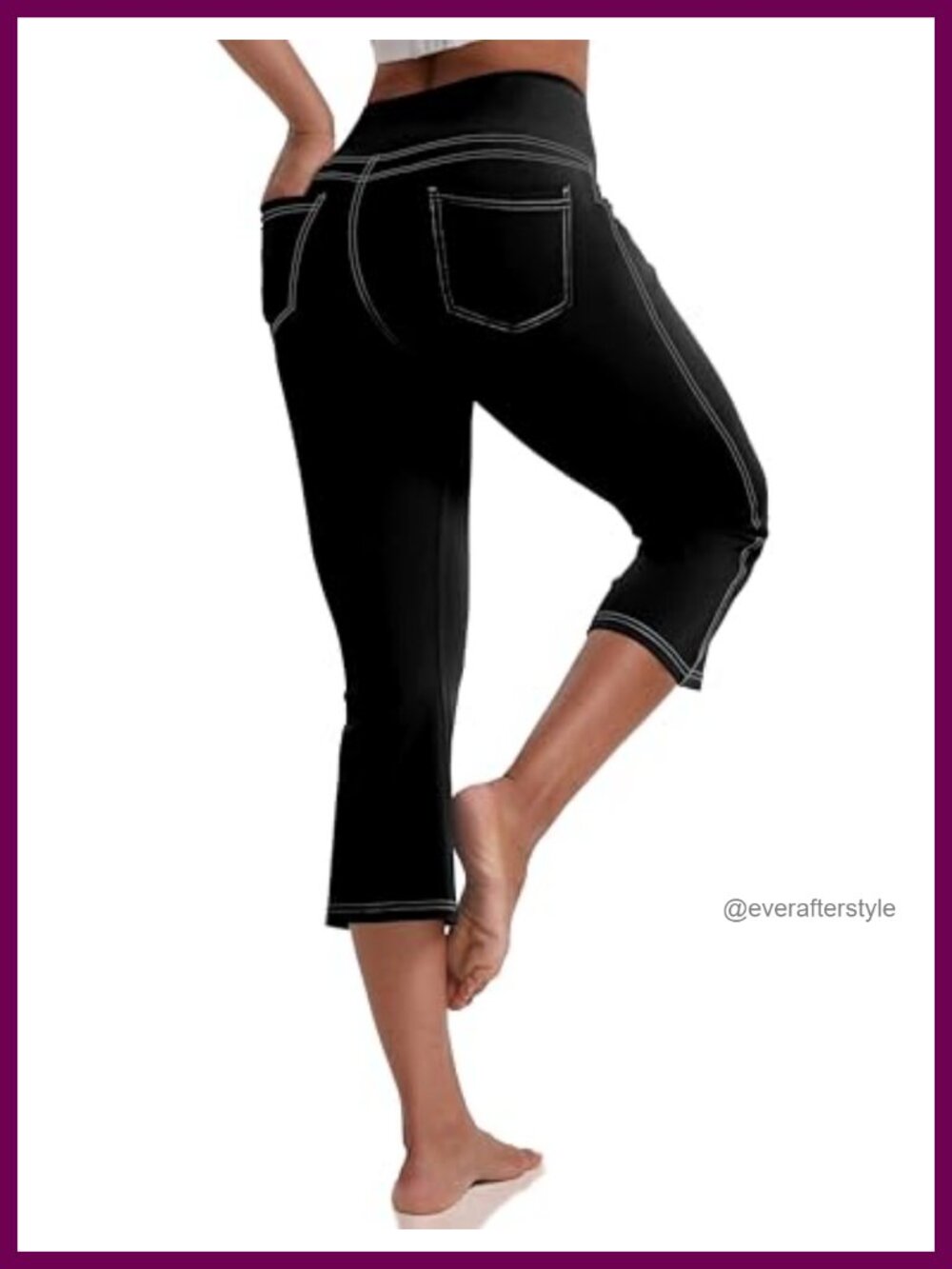 Capri Leggings High Waisted 4 Pockets Yoga Pants Buttery Soft